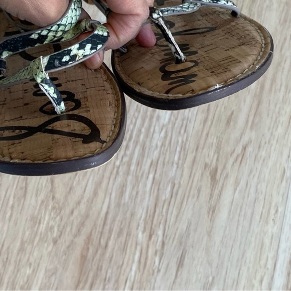 Sam Edelman Women's Sandals Green Snake-like Gladiator Style Size 9.5M - Picture 5 of 8